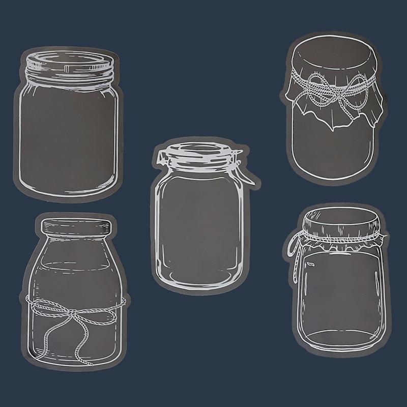 پک ۲۰تایی استیکر شفاف کریستال