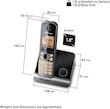 تلفن بی سیم پاناسونیک مدل KX-TG6711UE1 (Black)