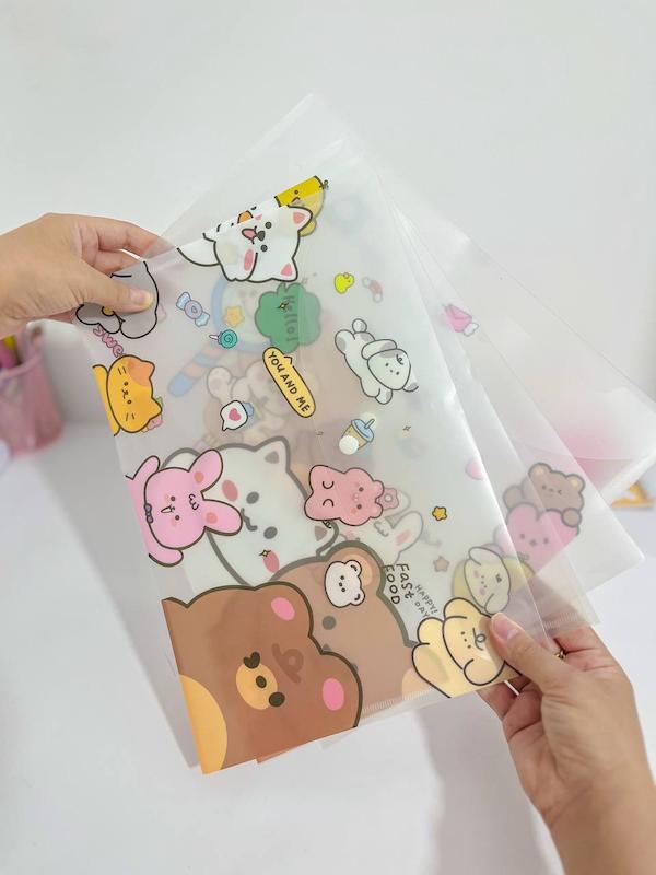 پوشه دکمه‌دار خرسی