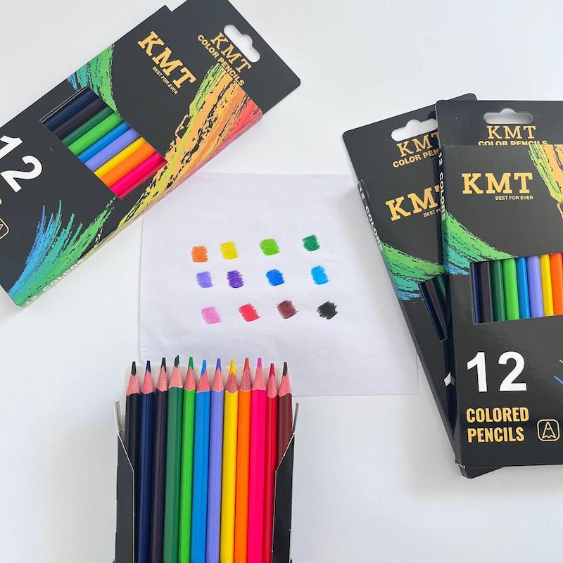 مداد رنگی ۱۲ رنگ KMT