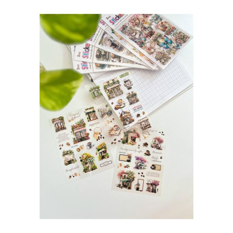 استیکر ژورنالی طرح کافی