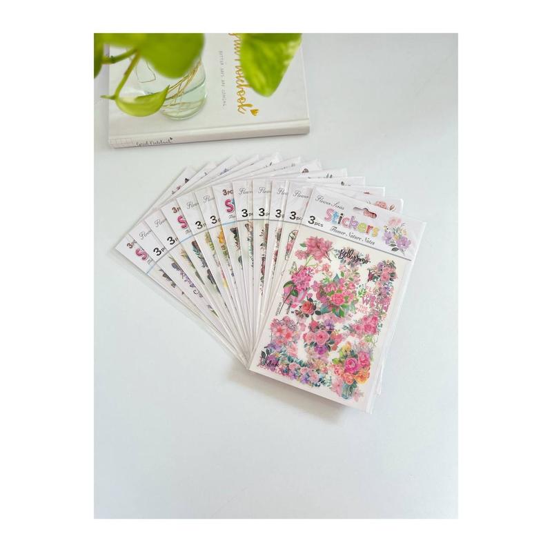 استیکر ژورنالی گل و پروانه