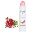 لیبل و ترکیبات اسپری Dove Pomegranate & Lemon Verbena 250ml