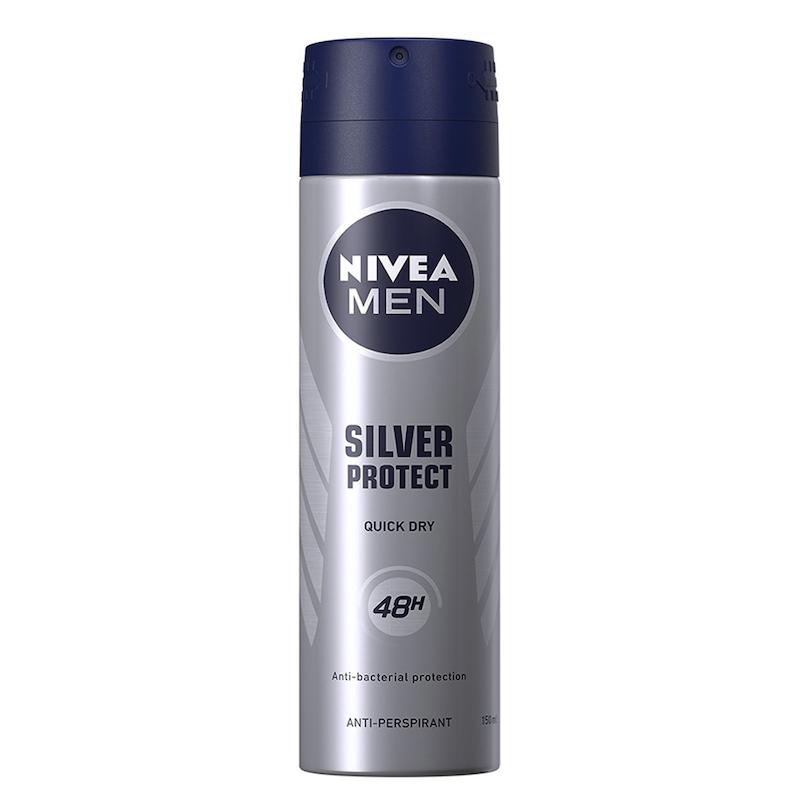 Nivea Men Silver Protect 48h – اسپری ضد تعریق آنتی‌باکتریال فاقد الکل