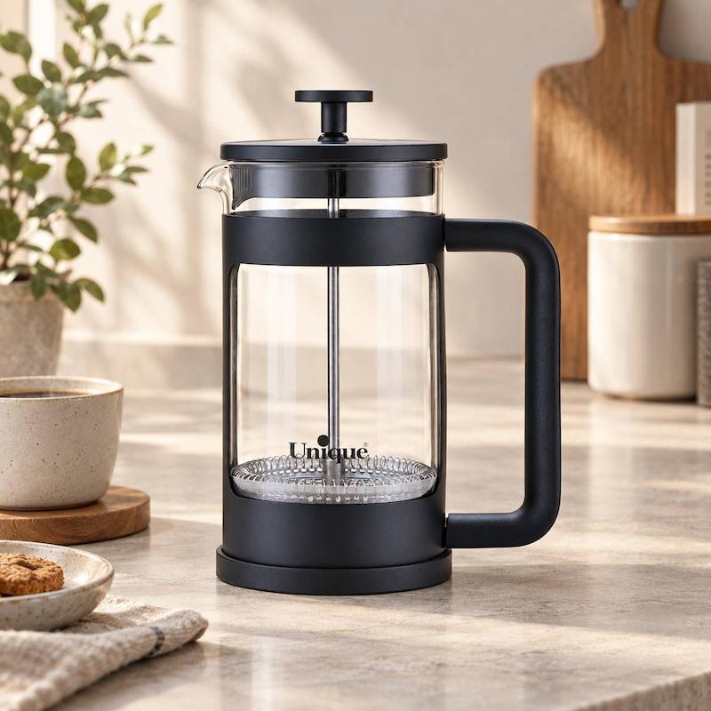 لیوان فرنچ پرس شیشه‌ای ۳۵۰ و ۶۰۰ میلی‌لیتر