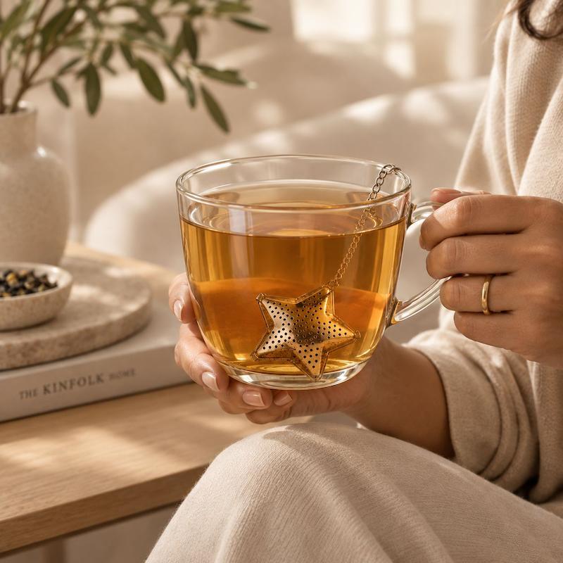 صافی استیل چای و دمنوش طرح ستاره
