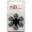 باتری سمعک دی پاور D-power شماره 13 و 10