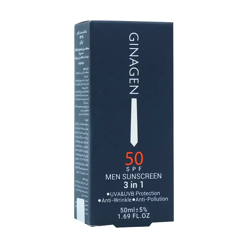 کرم ضد آفتاب 3 در 1 آقایان SPF50 ژیناژن