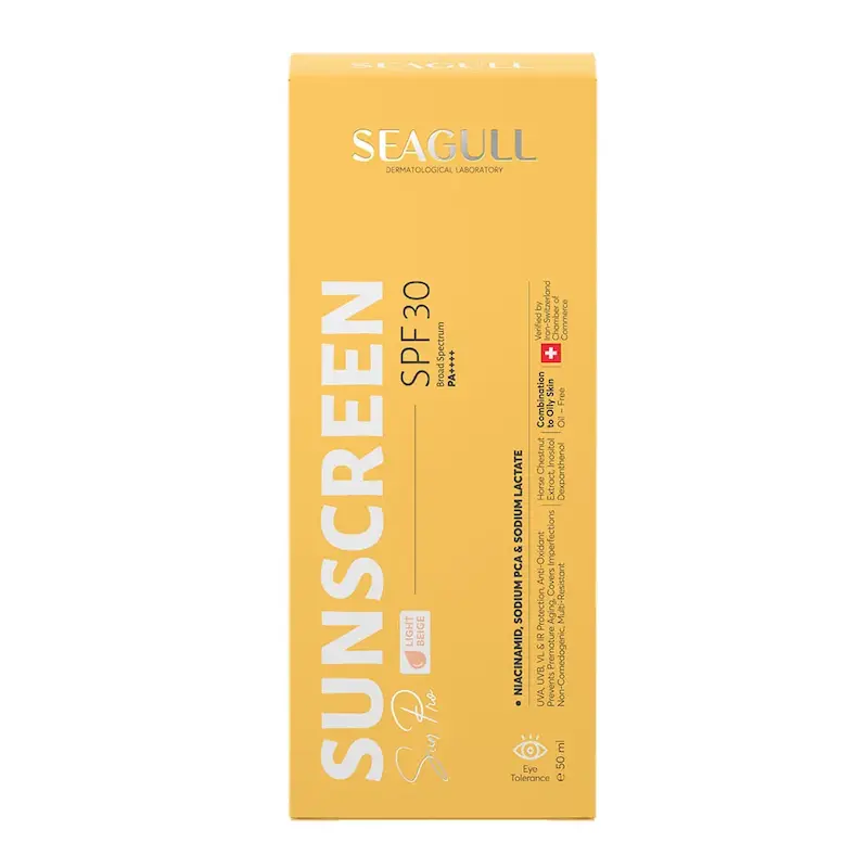 ضد آفتاب رنگی SPF30 فاقد چربی 50 میل سی گل