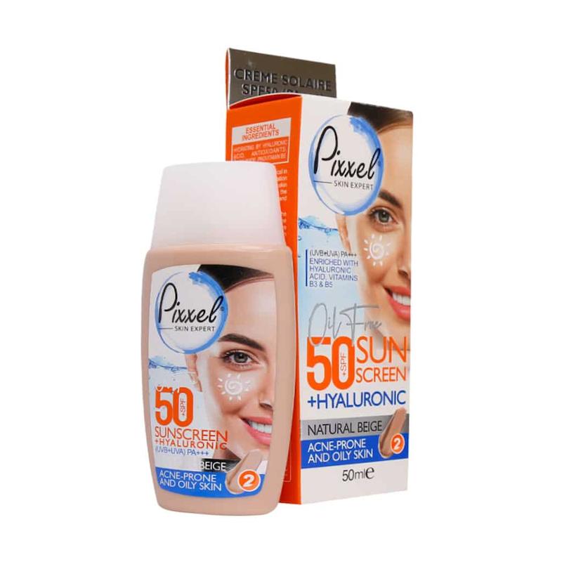 کرم ضد آفتاب SPF50 پیکسل مناسب پوست چرب و جوش دار 