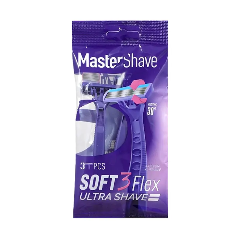 خودتراش سه لبه مستر شیو مدل Soft 3 Flex بسته 3 عددی