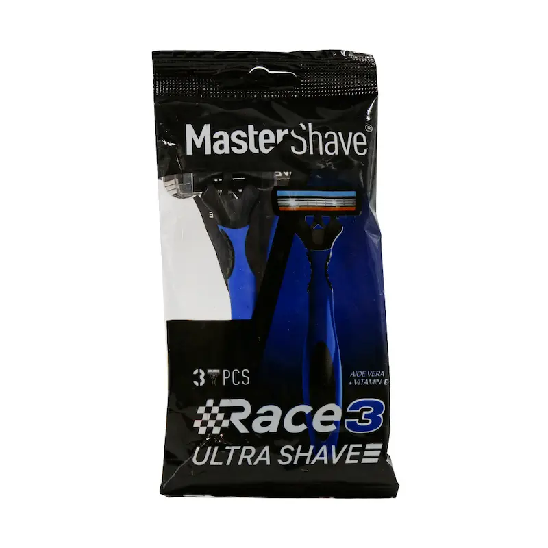خودتراش مردانه 3 لبه مستر شیو مدل Race 3 بسته 3 عددی