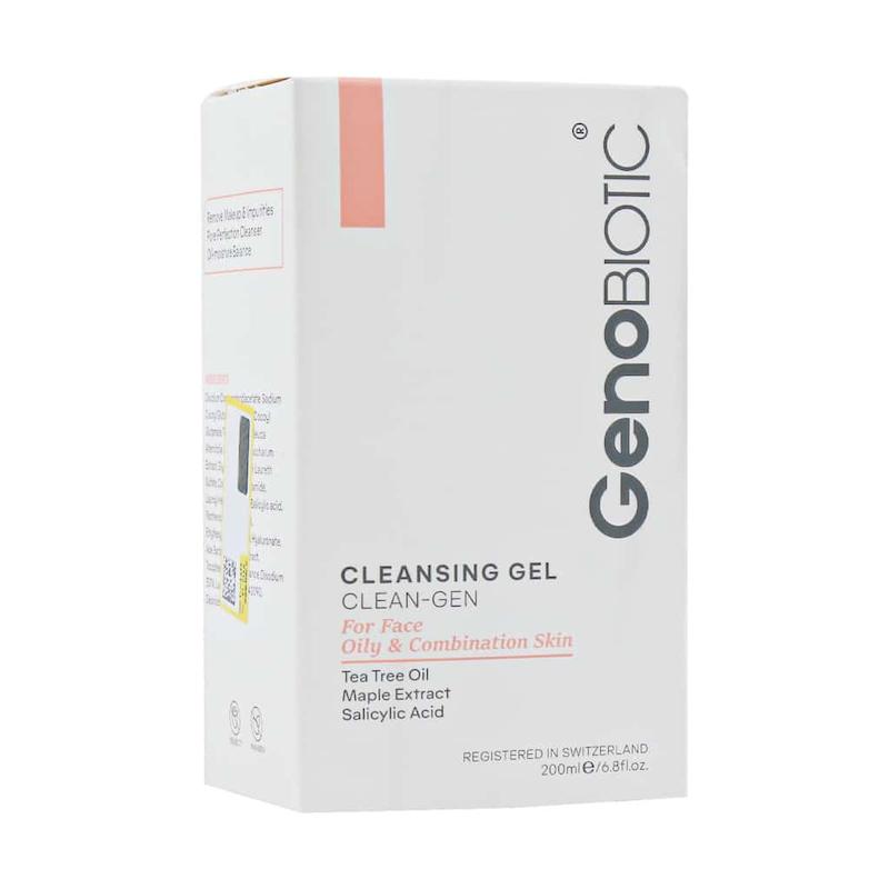 ژل شستشوی صورت پوست چرب و مختلط ژنوبایوتیک 200 میلی لیتر