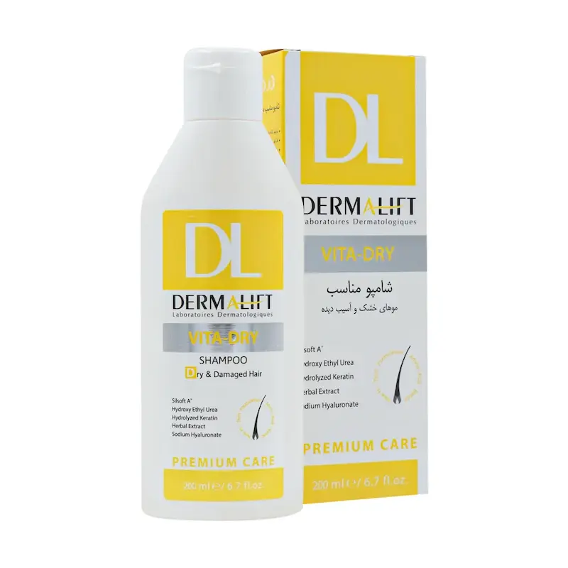 شامپو موی خشک و آسیب دیده ویتا درای درمالیفت