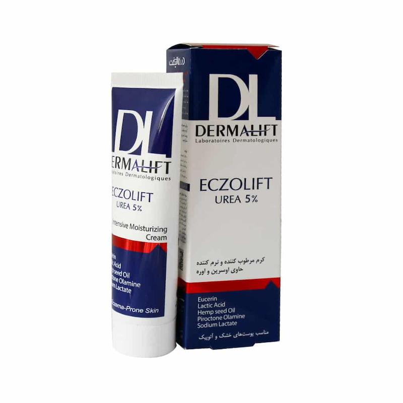 کرم مرطوب کننده و نرم کننده حاوی اوره 5 درصد درمالیفت مناسب پوست خشک و آتوپیک