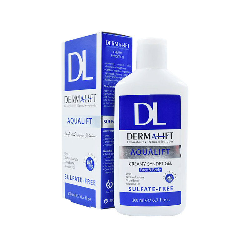 ژل شستشوی غیر صابونی کرمدار درمالیفت مناسب پوست های خشک و خیلی خشک