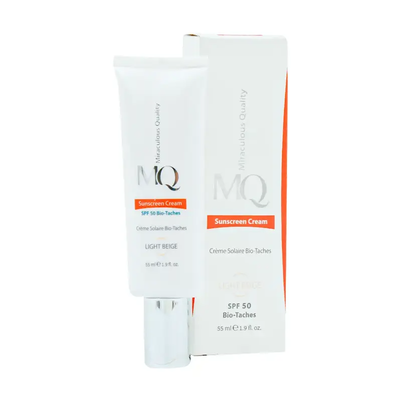 کرم ضد آفتاب روشن کننده بایوتچ SPF50 ام کیو