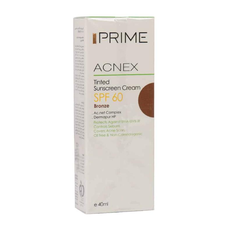 کرم ضد آفتاب رنگی فاقد چربی پرایم SPF60 