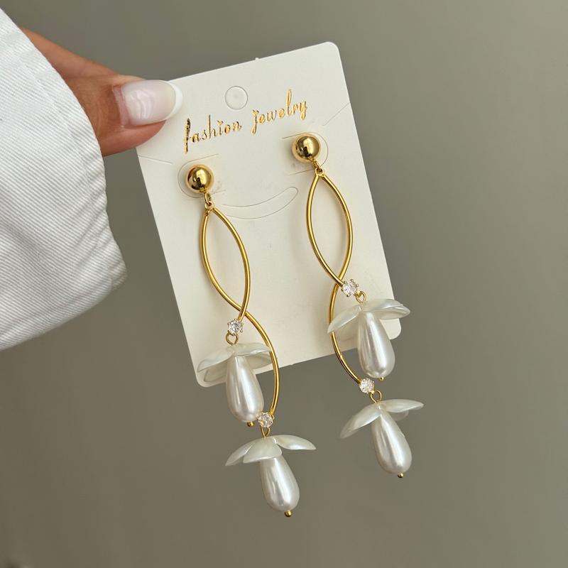 گوشواره صدفی بلند