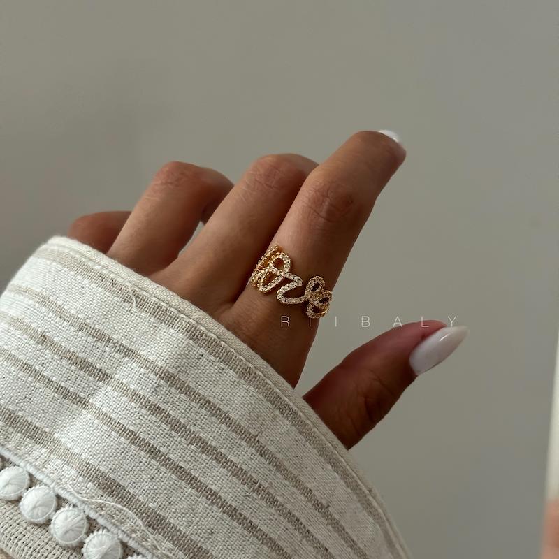 انگشتر love gold