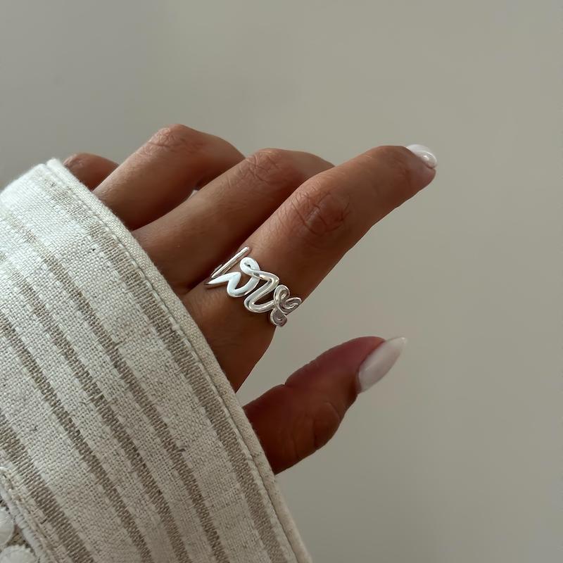 انگشتر love ساده