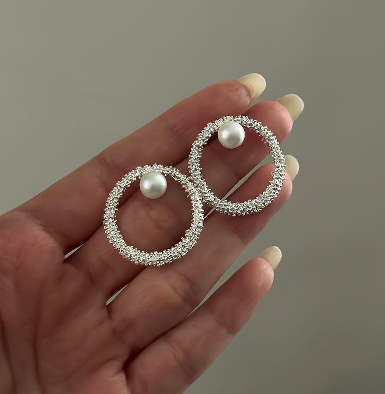 گوشواره خاویاری مرواریدی