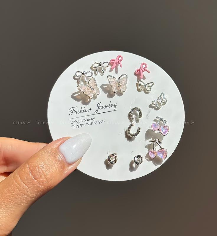 پک گوشواره آبکاری نقره 02