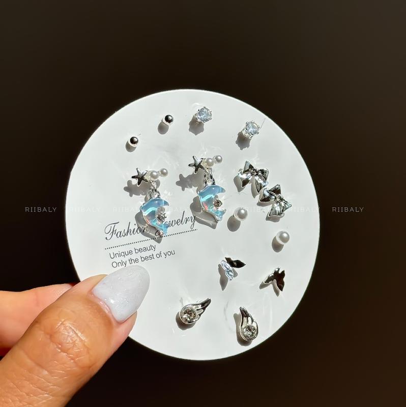 پک گوشواره آبکاری نقره 05