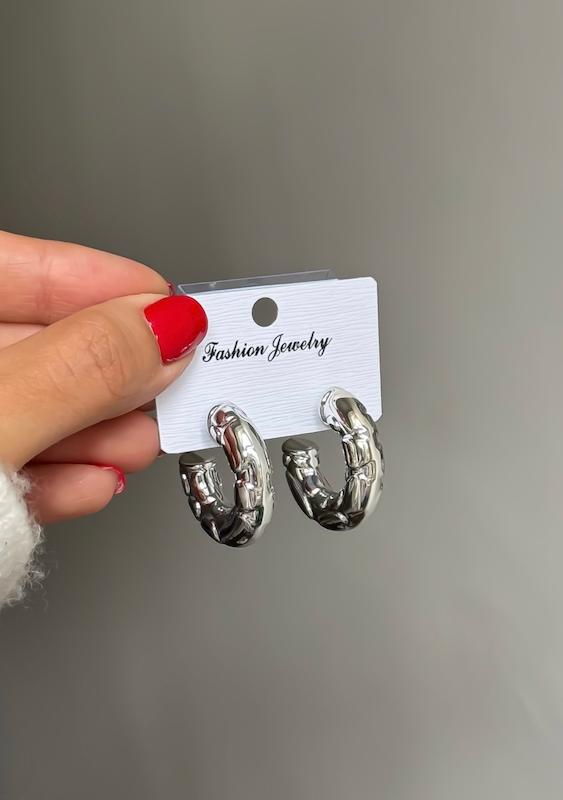گوشواره حلقه ای طرحدار
