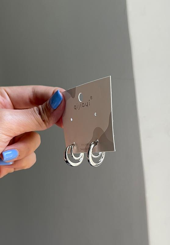 گوشواره دو حلقه ای کوچیک