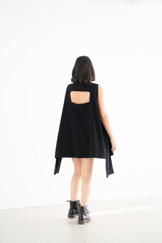 پیراهن مستطیلی پشت باز