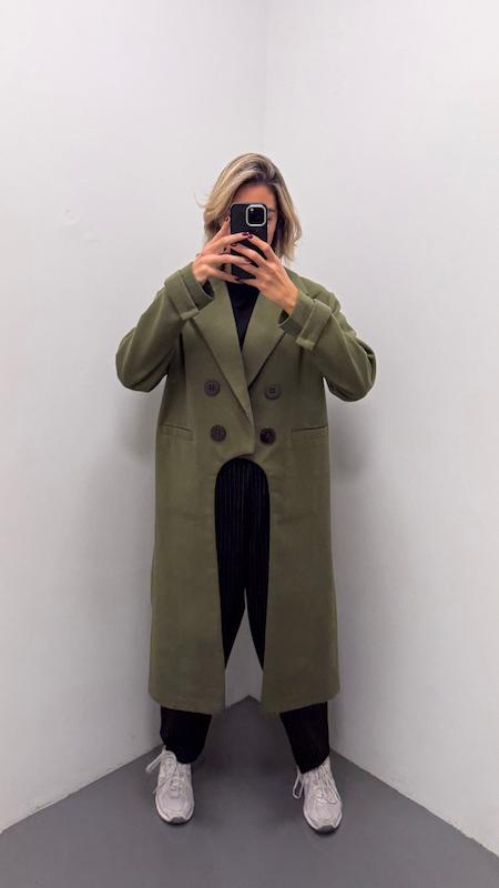 پالتو جلوکوتاه پشت بلند 4دکمه