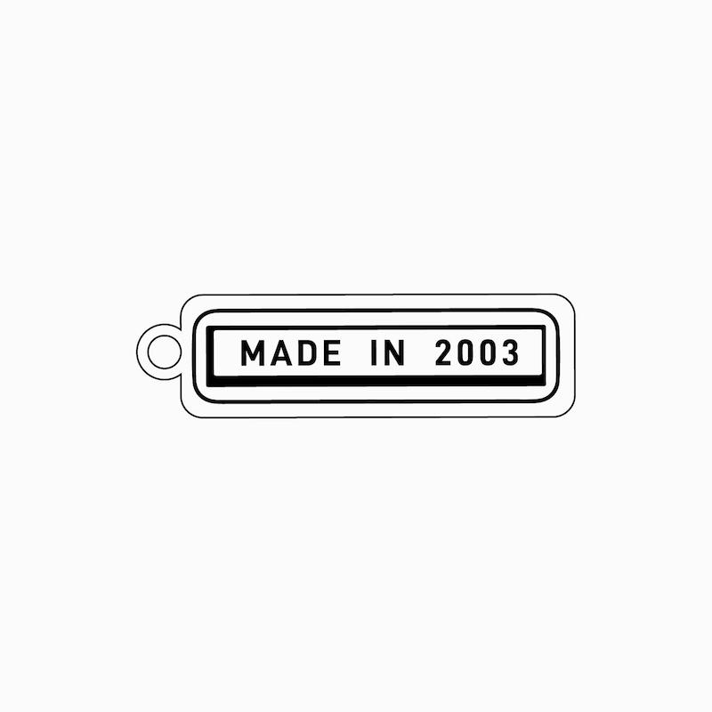 جاکلیدی متن و نوشته Made In 2003