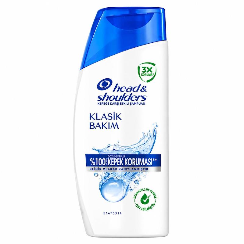 نمای پشت بطری شامپو ضد شوره Head & Shoulders مدل Classic حجم ۹۵ میلی‌لیتر با برچسب ترکیبات و بارکد