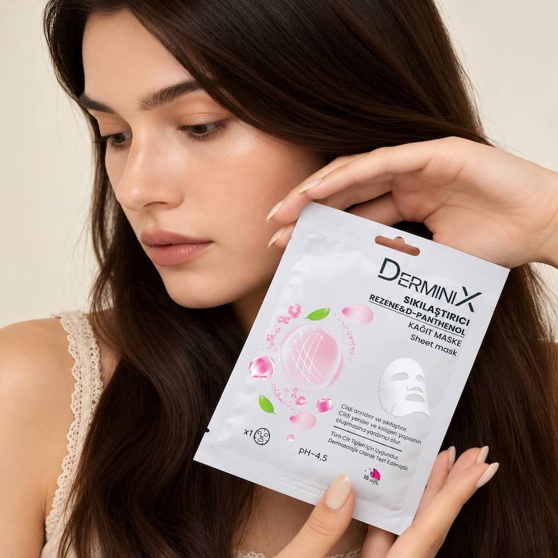ماسک صورت Derminix حاوی رتینول و D-Panthenol