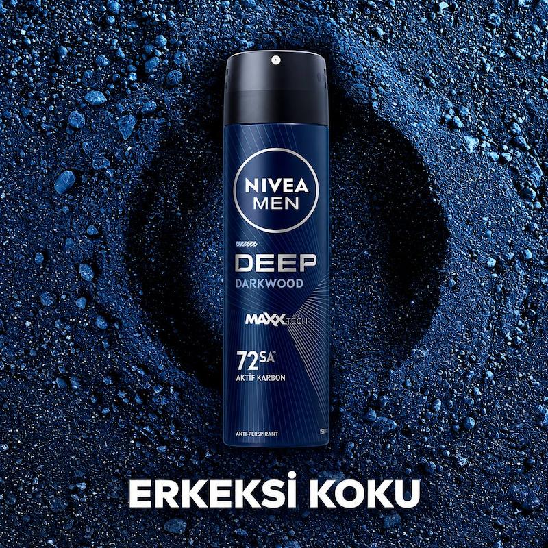 اسپری نیوآ Deep Darkwood حاوی کربن فعال