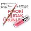 جلوه رژ لب کیکو 17 Pearly Mauve روی لب با درخشش براق