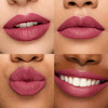 نمای رنگ رژ لب کیکو شماره ۲۱ Intense Magenta روی لب با جلوه نیمه مات