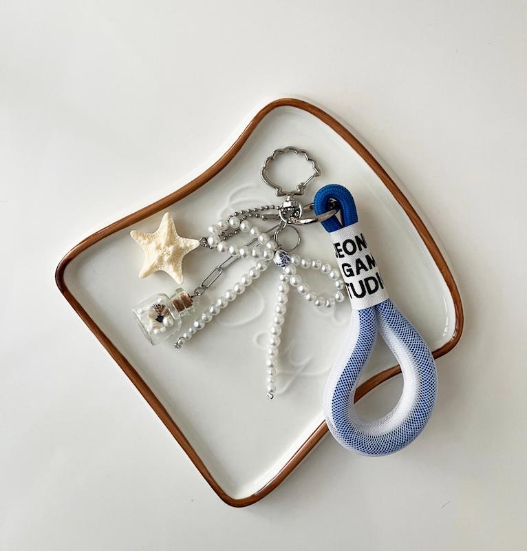 چارم دریایی آبی کد 02 🩵🐚