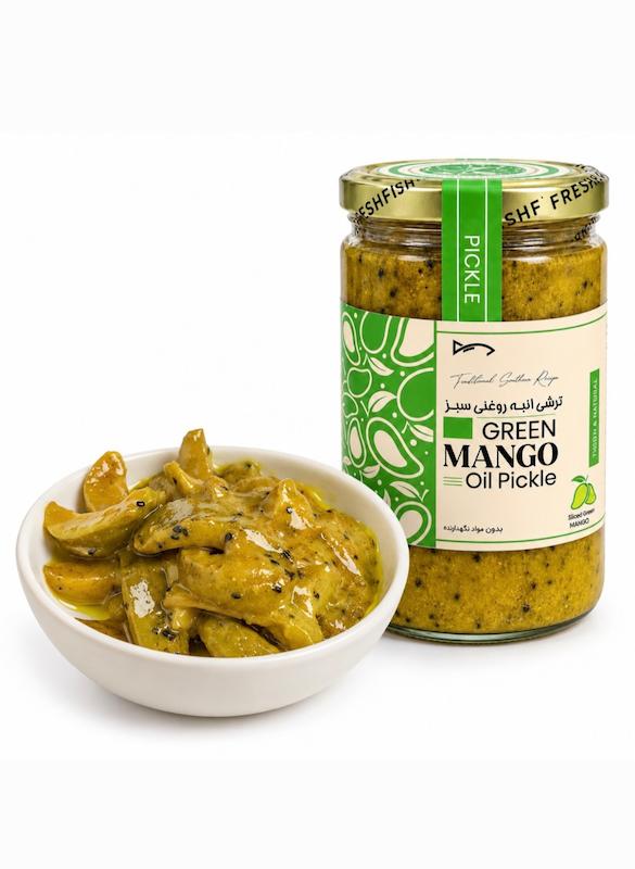 ترشی انبه روغنی سبز محلی (۸۰۰گرمی)