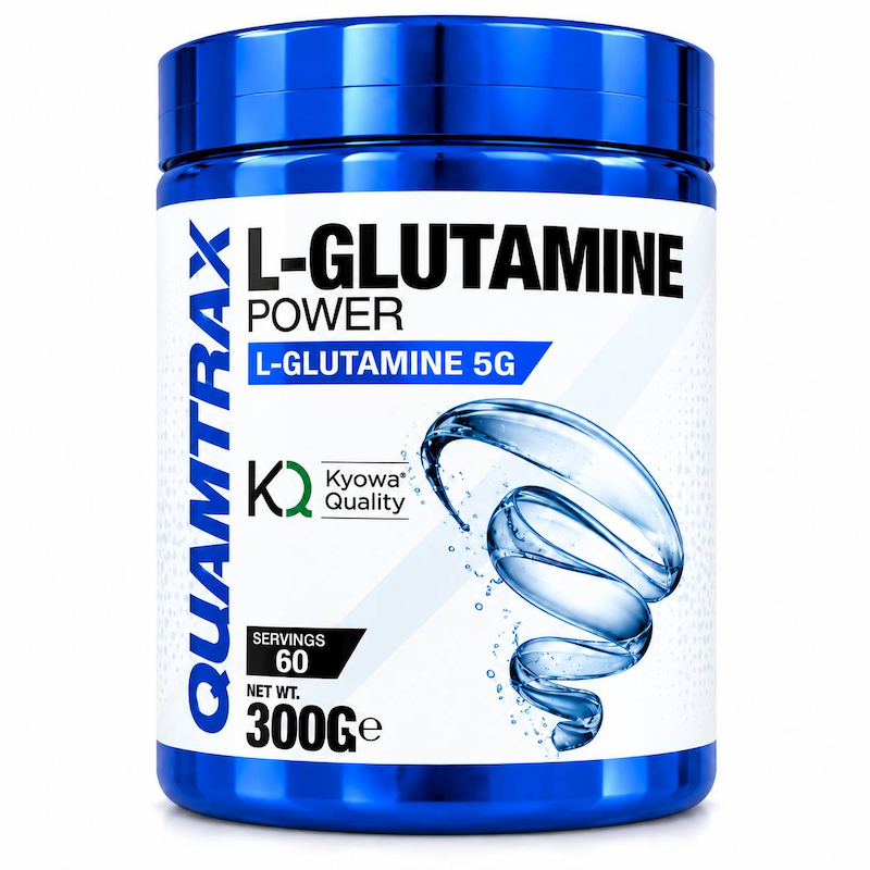 پودر ال گلوتامین کوامترکس Quamtrax L-Glutamine Power 300 گرم | 60 سروینگ