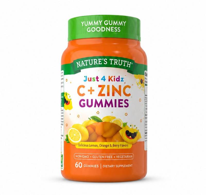  پاستیل ویتامین C و زینک کودکان 60 عدد Nature’s Truth Just 4 Kidz  