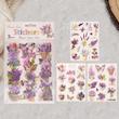 استیکر ژورنالی و پینترستی گل و پروانه (۳ورقی)