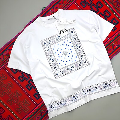 تیشرت طرش فرش ایرانی، وارداتی اورجینال برند ZARA