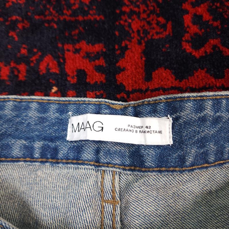 شلوار جین مام فیت مردانه وارداتی اورجینال MAAG