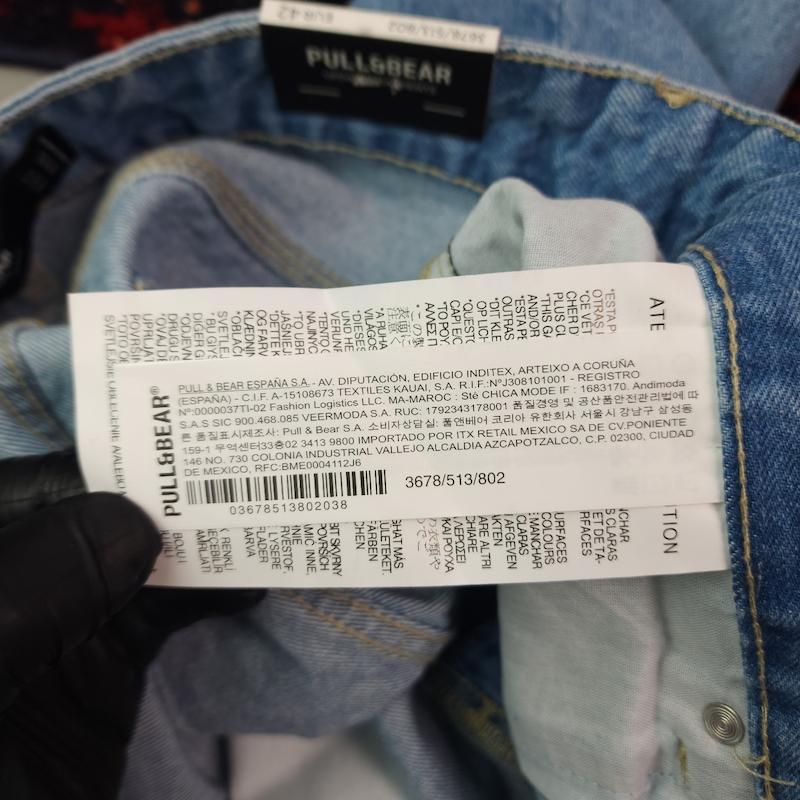 شلوار جین مردانه مام فیت pull & bear  🇪🇸 سایز ۳۶