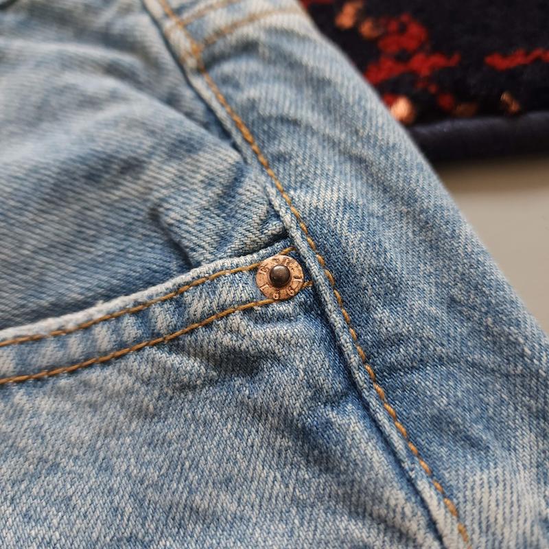 شلوار جین مردانه بگ استایل زاپدار سایز ۳۱ pull & bear