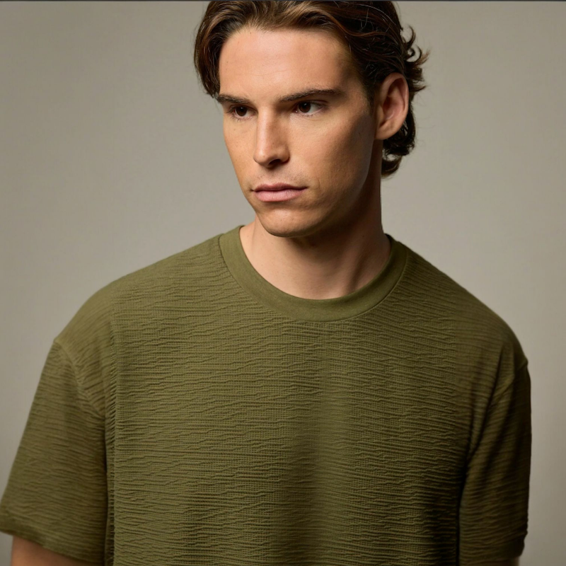 تیشرت مردانه قواره باکسی طرح کنف NEXT UK 🇬🇧