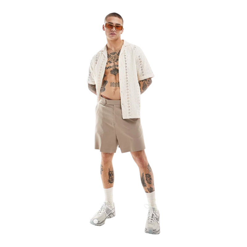 پیراهن مردانه وینتیج طرح توری river island 🇬🇧