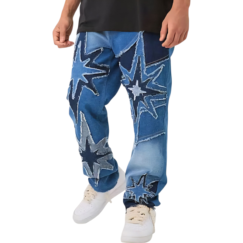 شلوار جین مردانه بگ استایل برند boohooman 🇬🇧